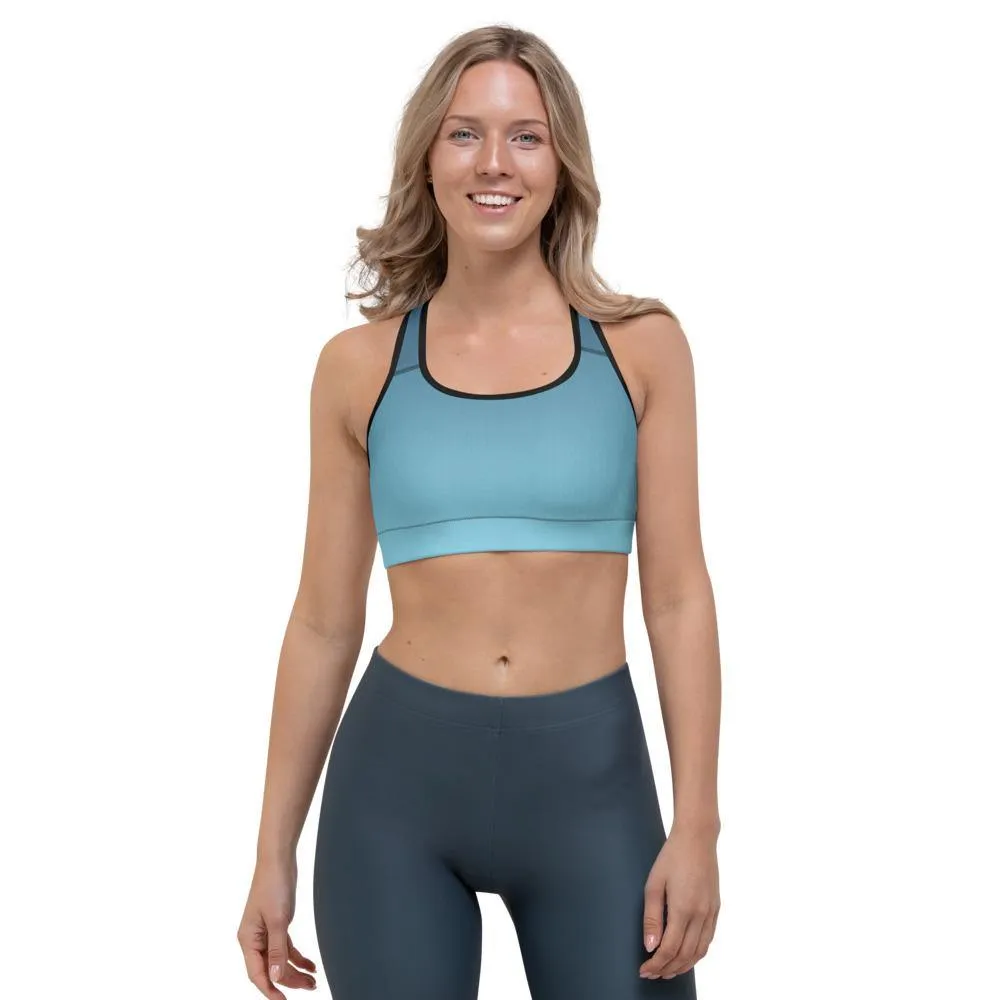 Arctic Sky Ombre Sports Bra