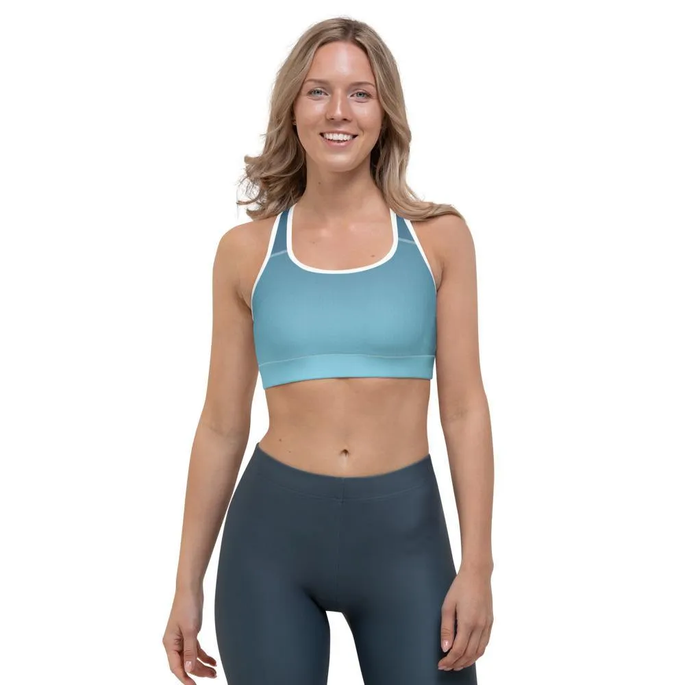 Arctic Sky Ombre Sports Bra