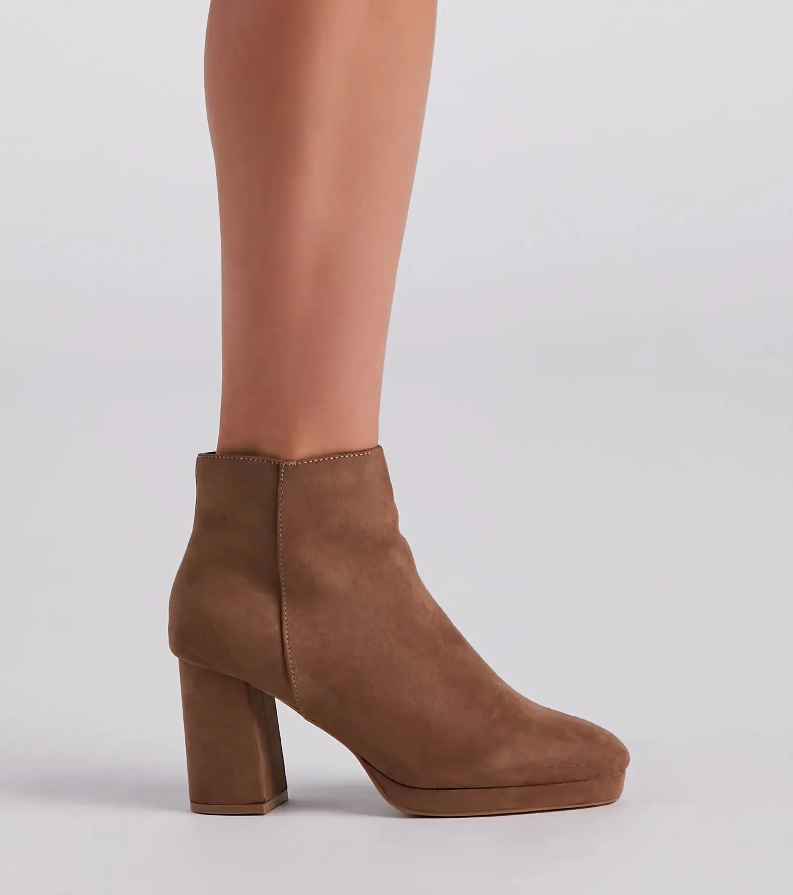 Autumn Perfection Faux Suede Booties