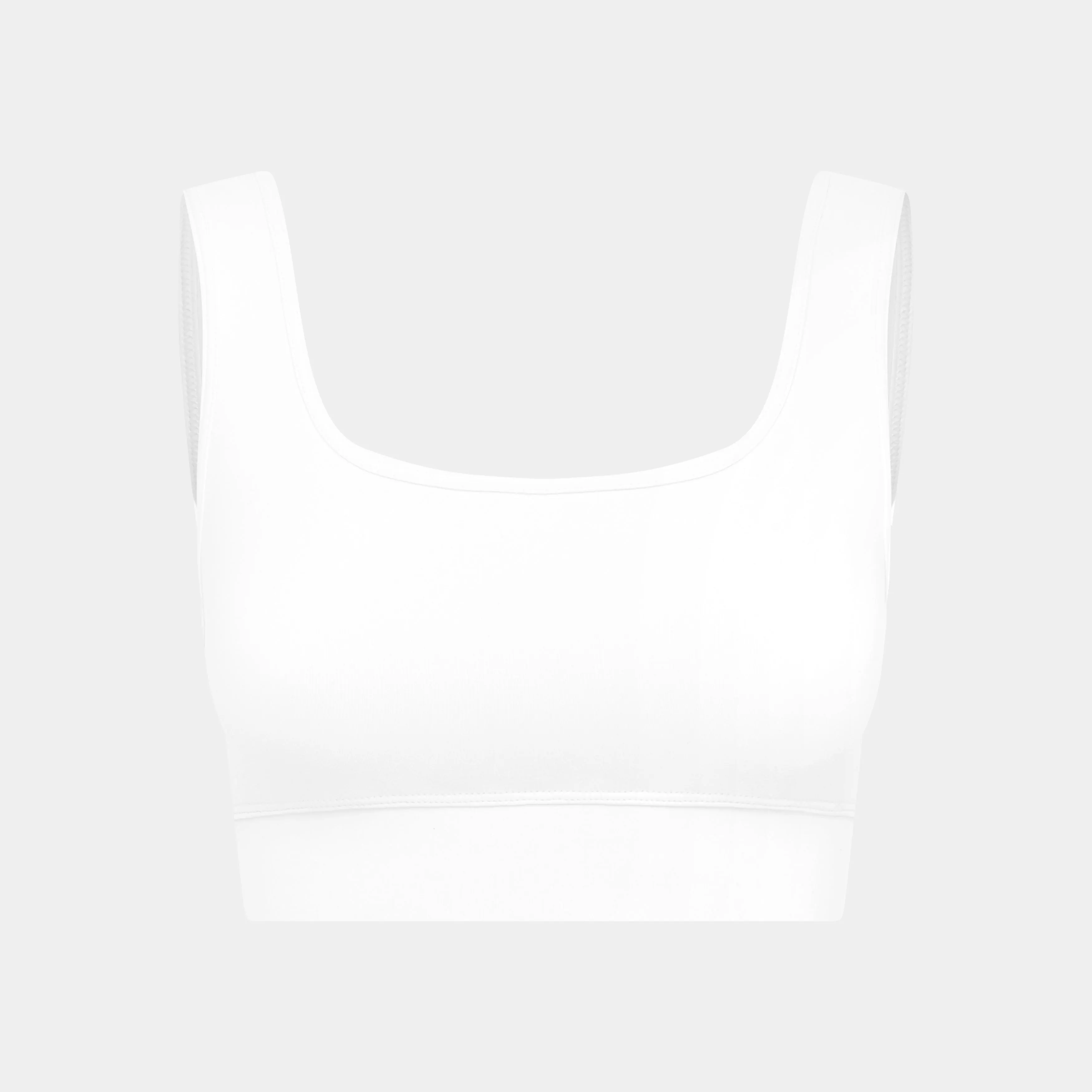 Bella Bustiere- Elevate Sports Bra- Scoop Back in Reactivate, White