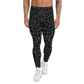 Black Leopard Spots Men's Leggings