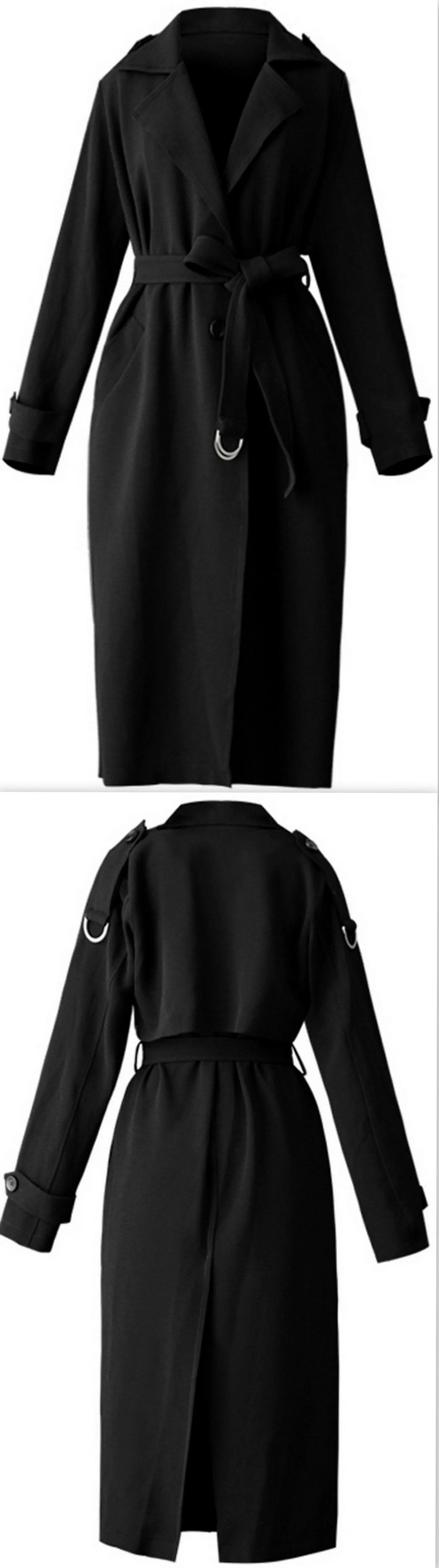 Black Wrap Coat