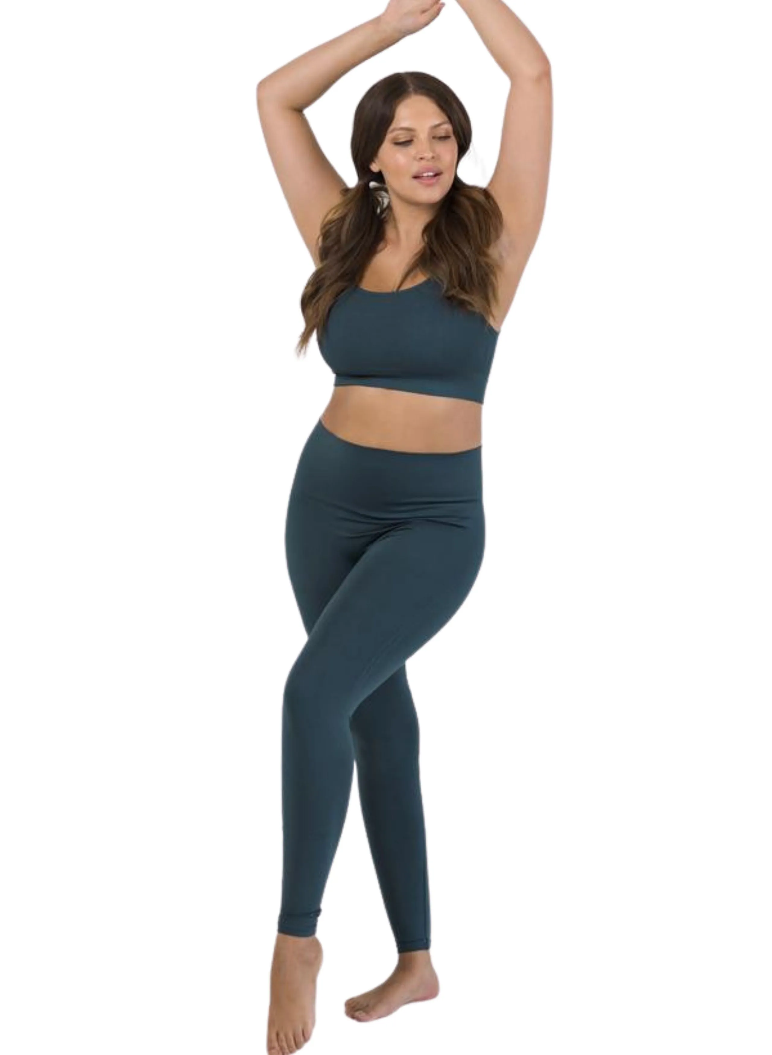 BLANQI Everyday Ribbed Seamless Bralette - Storm Blue