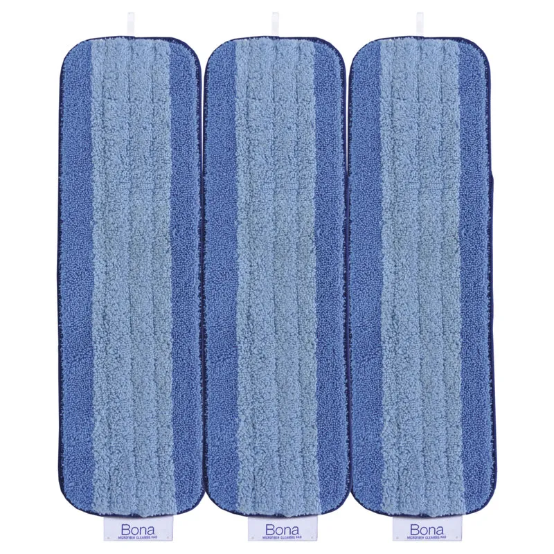 Bona 18.31 in. Cleaning Microfiber Mop Pad 3 pk