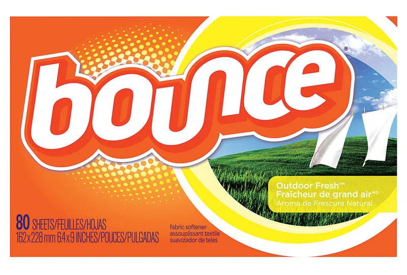 Bounce Outdoor Fresh Scent Wrinkle and Static Remover Sheets 80 sheet 80 pk