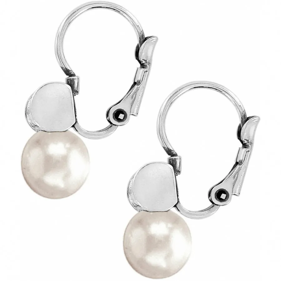 Brighton Meridian Petite Pearl Leverback Earrings