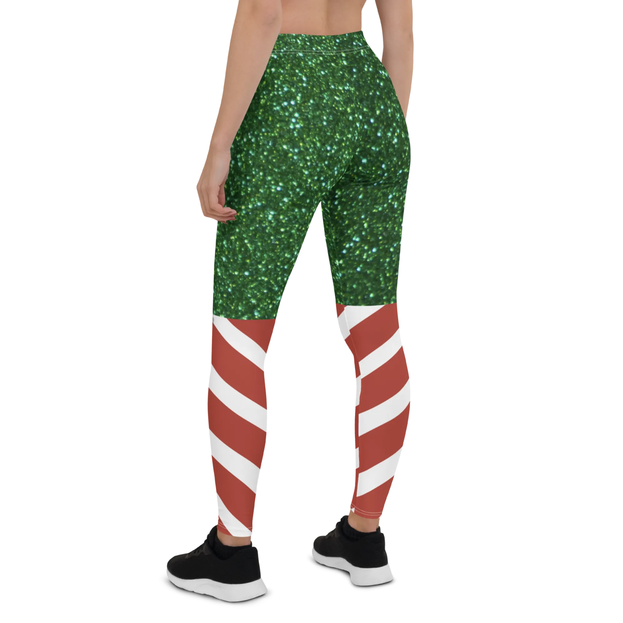 Candy Stripe Christmas Leggings