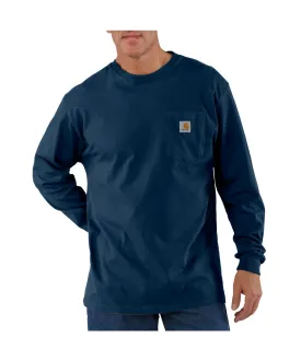 Carhartt K126 Long Sleeve Workwear T-Shirt - Navy