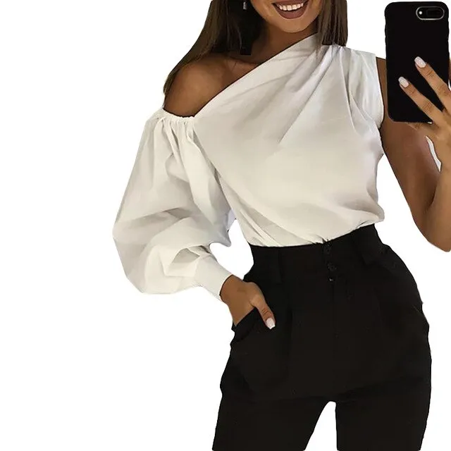 Celmia Solid Blouses Women.