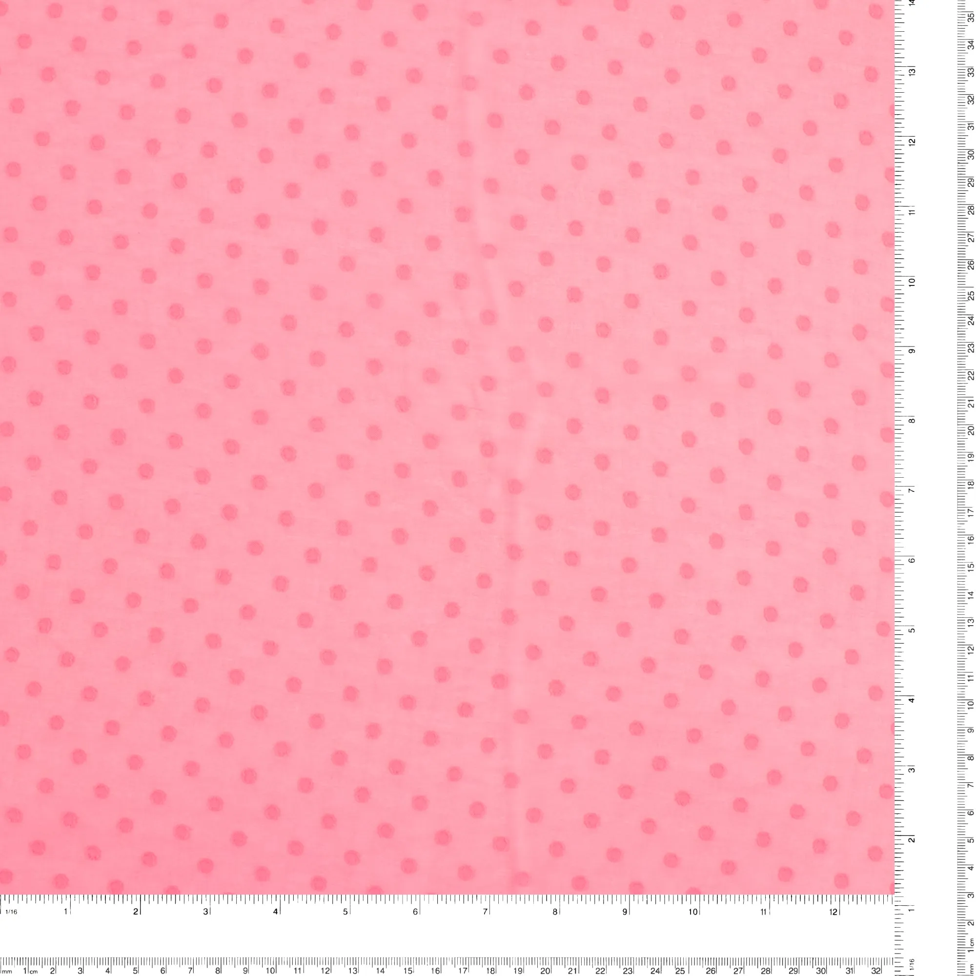 Chiffon with Dot - ROSY - Hot Pink