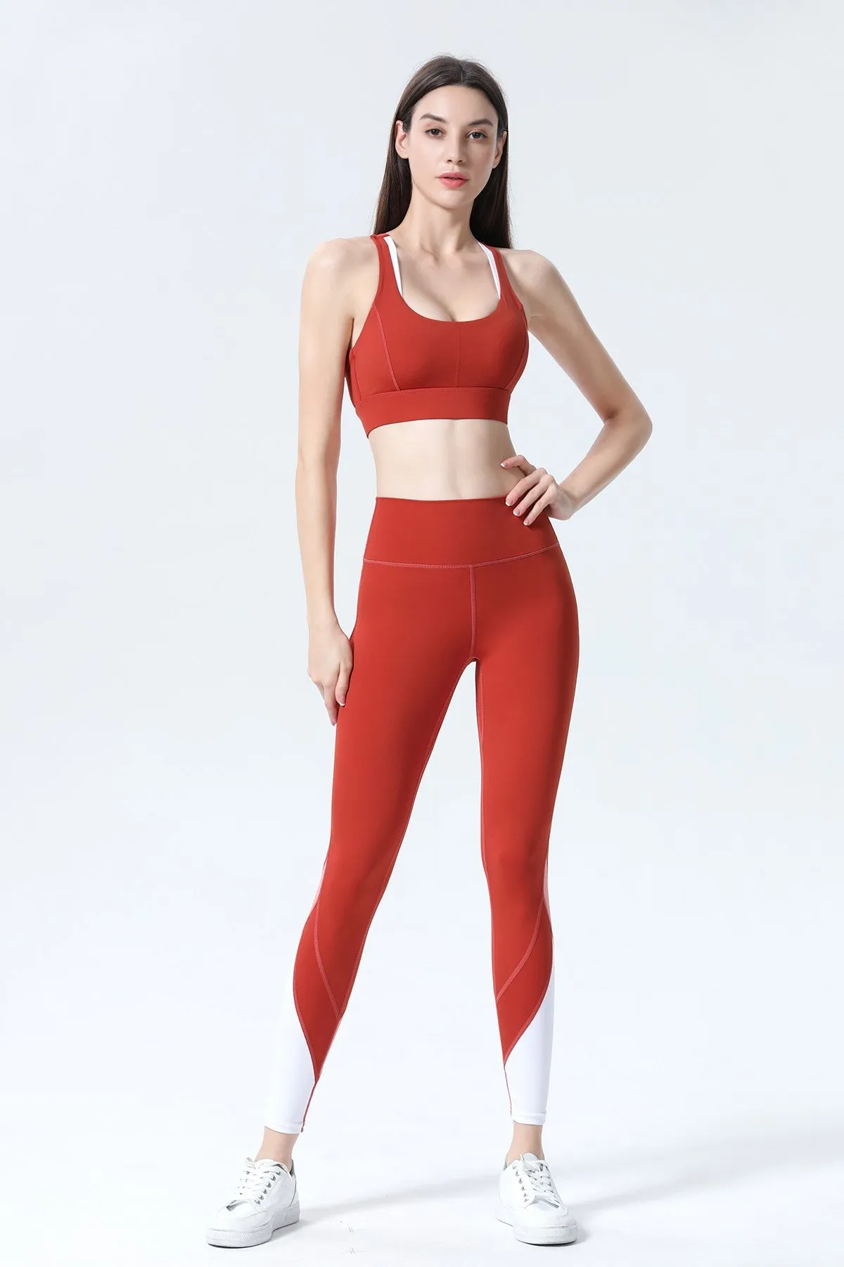 Colorblock High Waist Gym Leggings