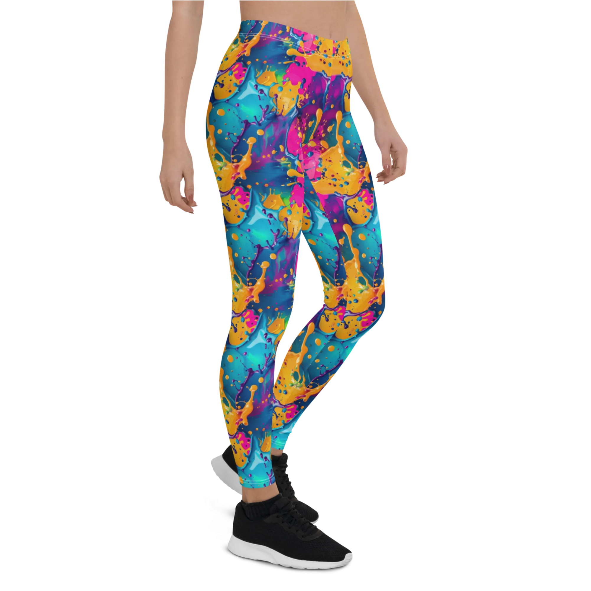 Colorful Paint Splash Leggings