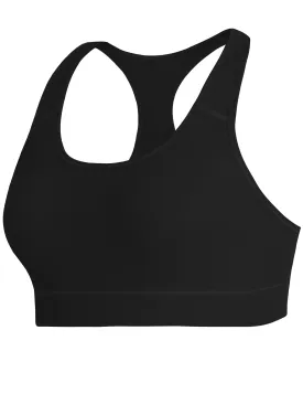 Compression Racerback Sports Bras black_Running