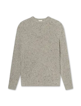 Cone Rib Knit | Light grey melangé