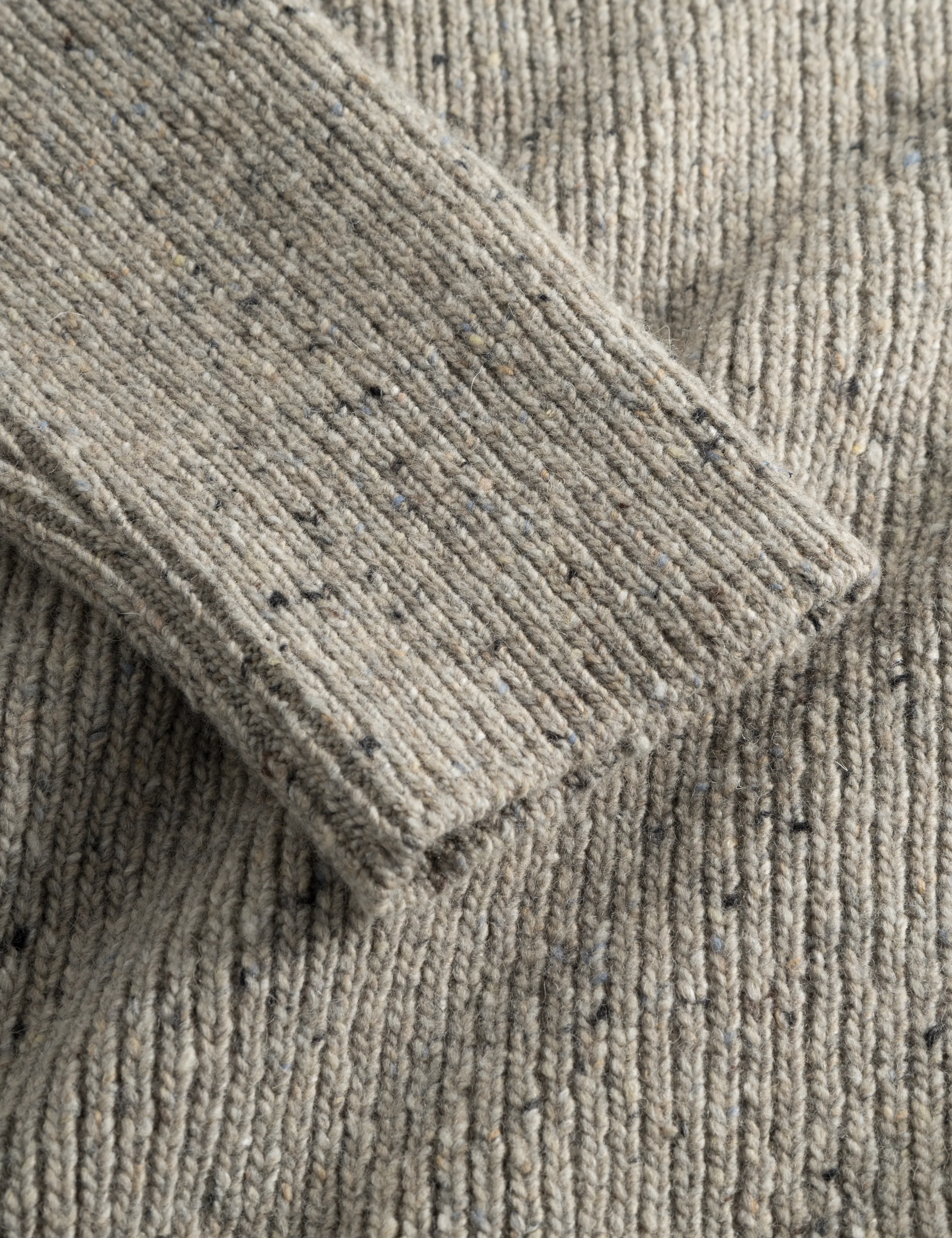 Cone Rib Knit | Light grey melangé