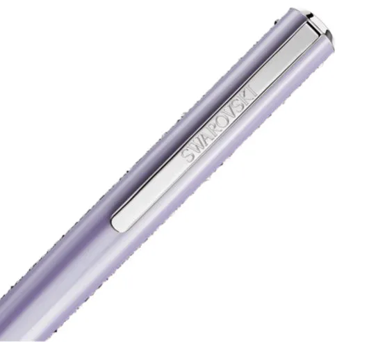 Crystal Shimmer Glide Purple, Purple Lacquered Chrome Plated Ballpoint Pen