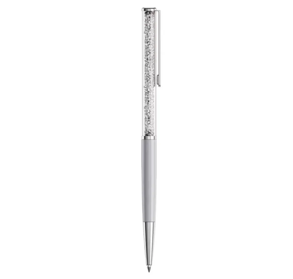 Crystalline Silk White, White Lacquered Chrome Plated Ballpoint Pen