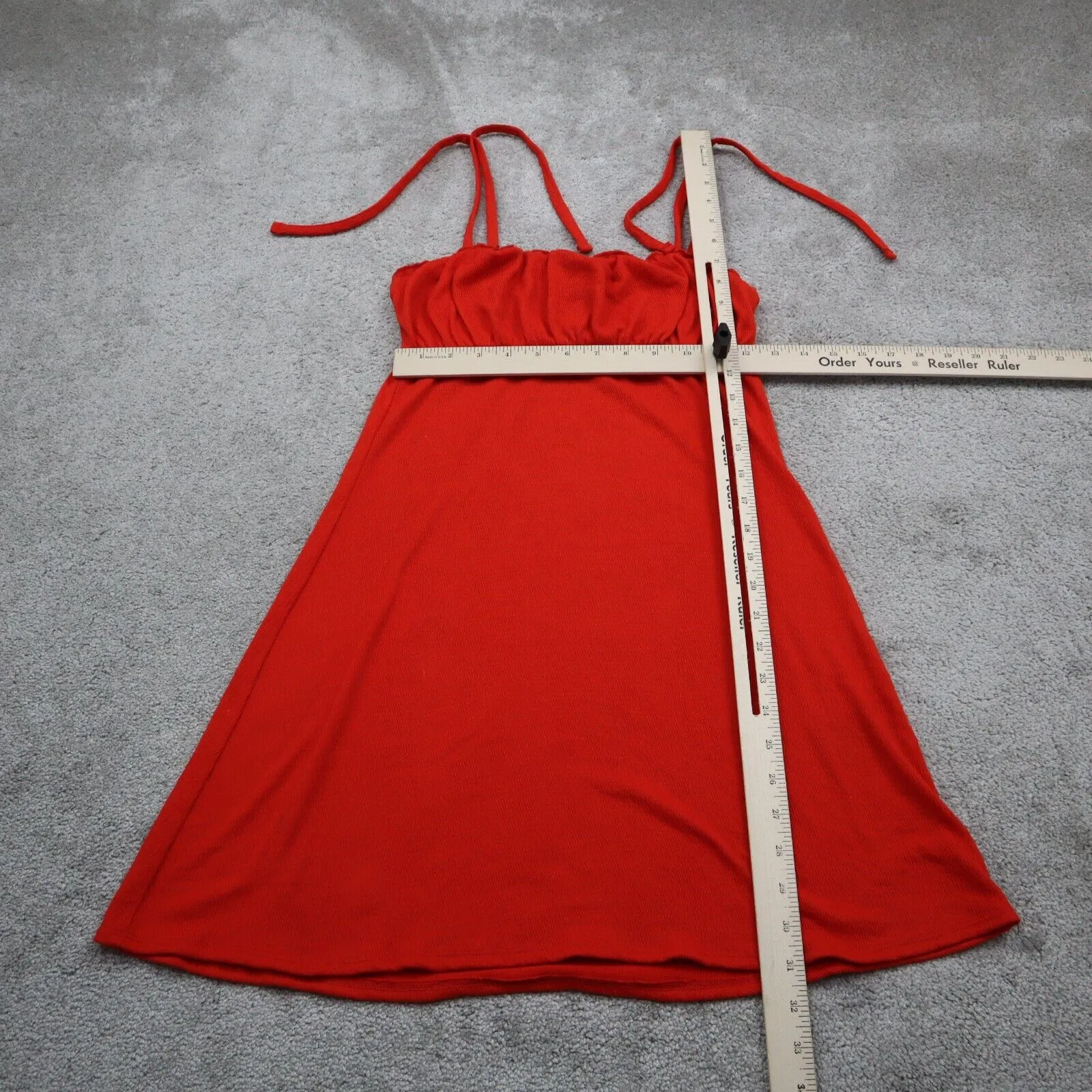 Divided By H&M Womens A Line Mini Dress Adjustable Strap Sleeveless Red Sz US XS