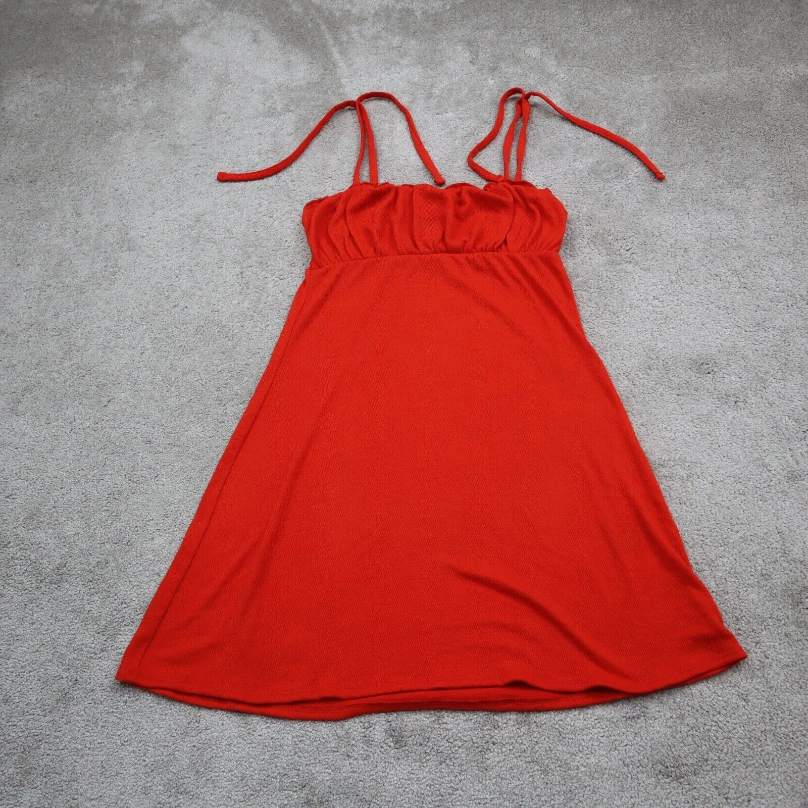 Divided By H&M Womens A Line Mini Dress Adjustable Strap Sleeveless Red Sz US XS