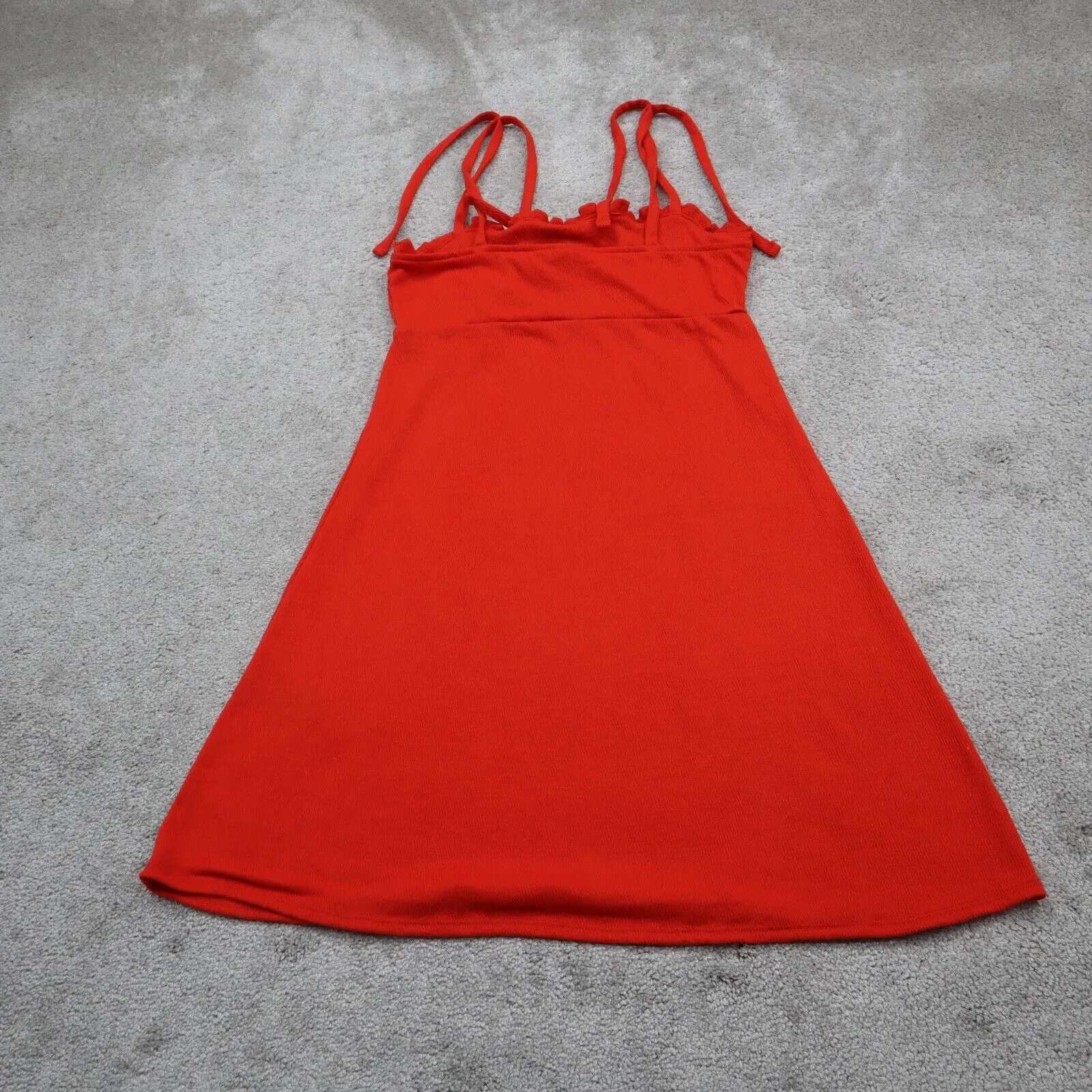 Divided By H&M Womens A Line Mini Dress Adjustable Strap Sleeveless Red Sz US XS