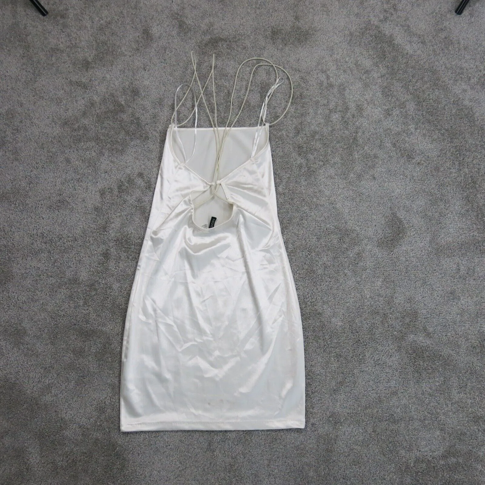 Divided By H&M Womens A Line Mini Dress Backless Sleeveless White Size US S