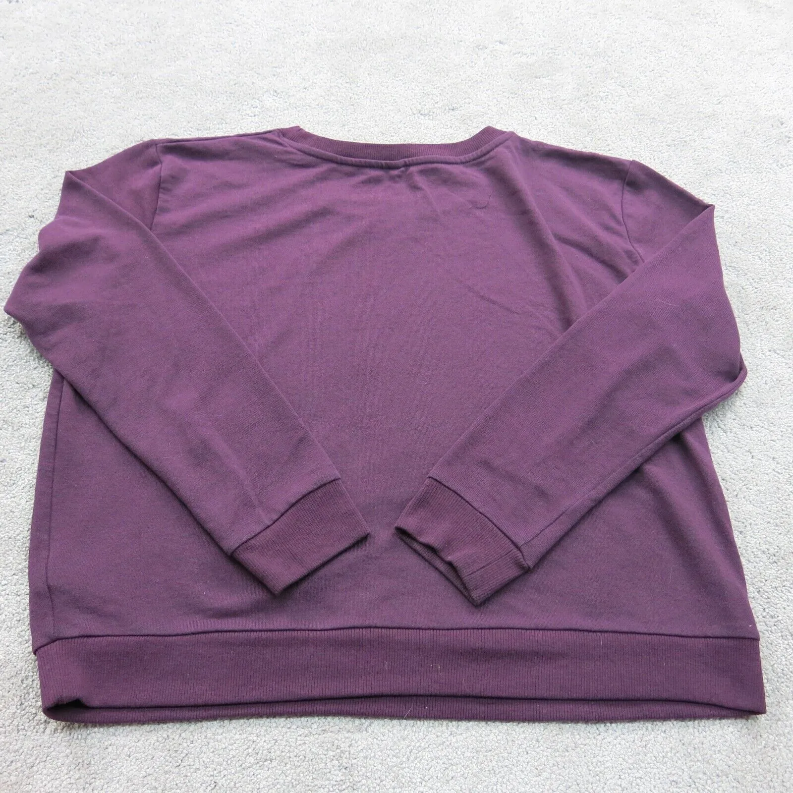 Divided BY H&M Womens Crew Neck Sweatshirt Long Sleeves Purple Size Large