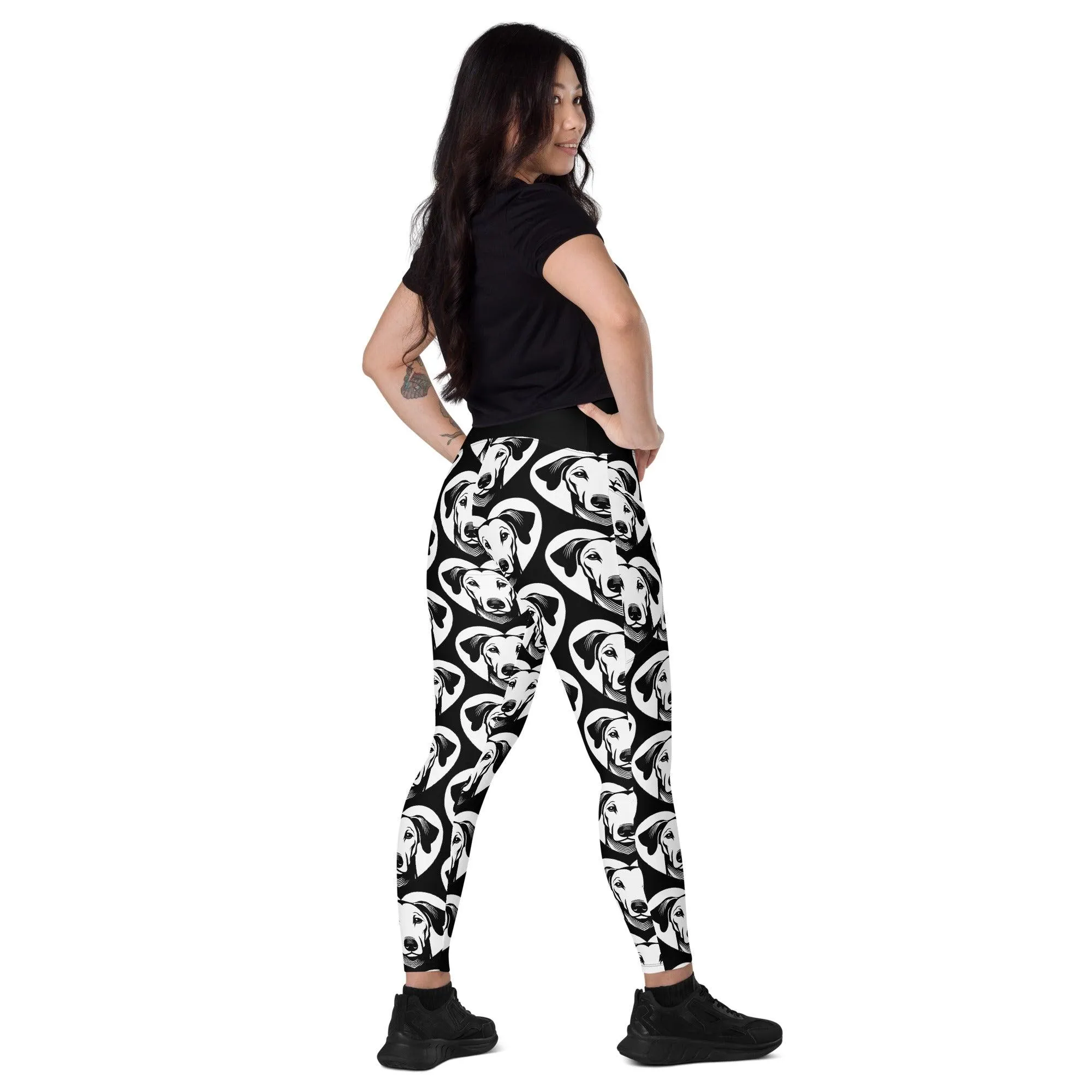 DOG BREED LEGGINGS with pockets - AZAWAKH - HERTTAHOUND