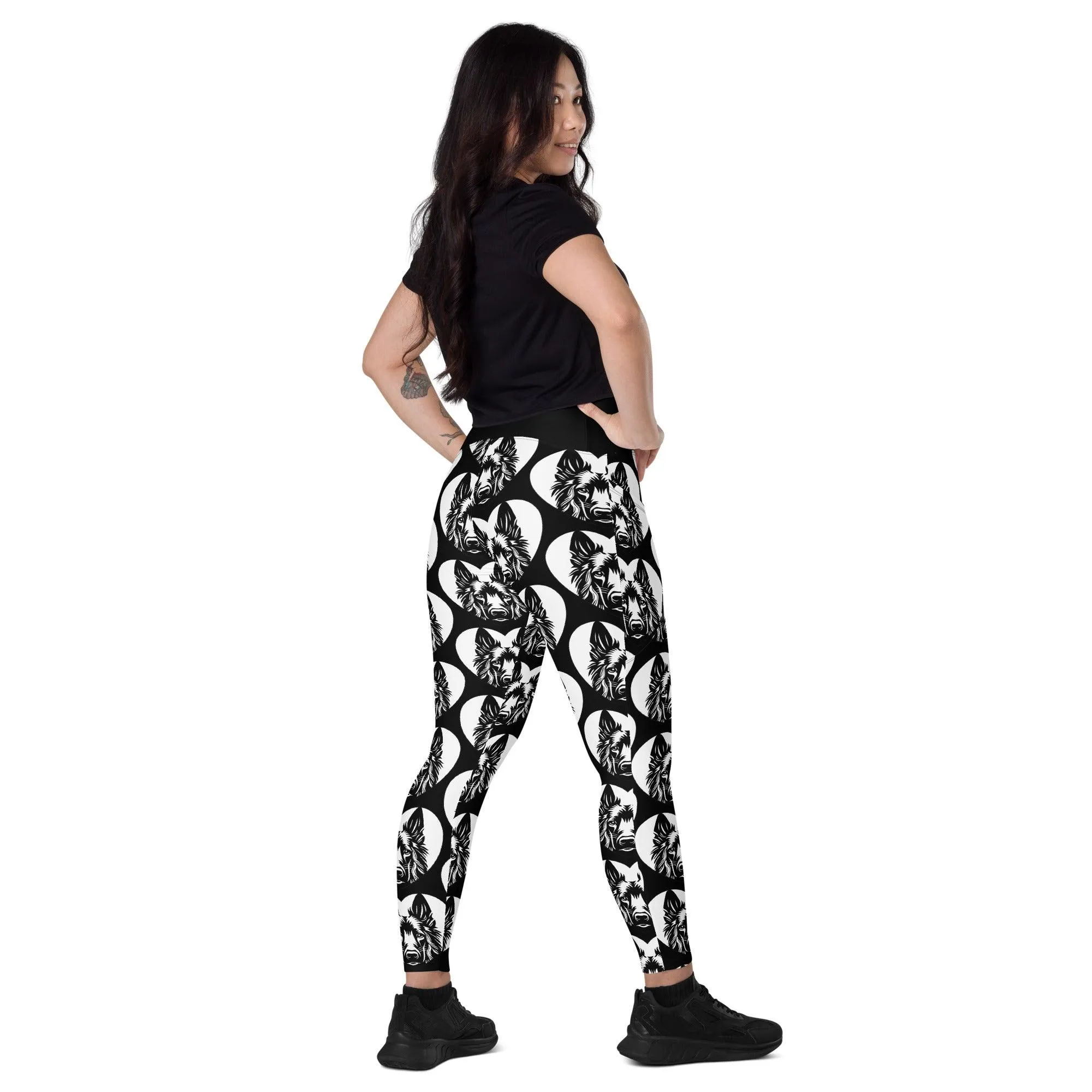 DOG BREED LEGGINGS with pockets - BELGIAN GROENENDAEL - HERTTAHOUND