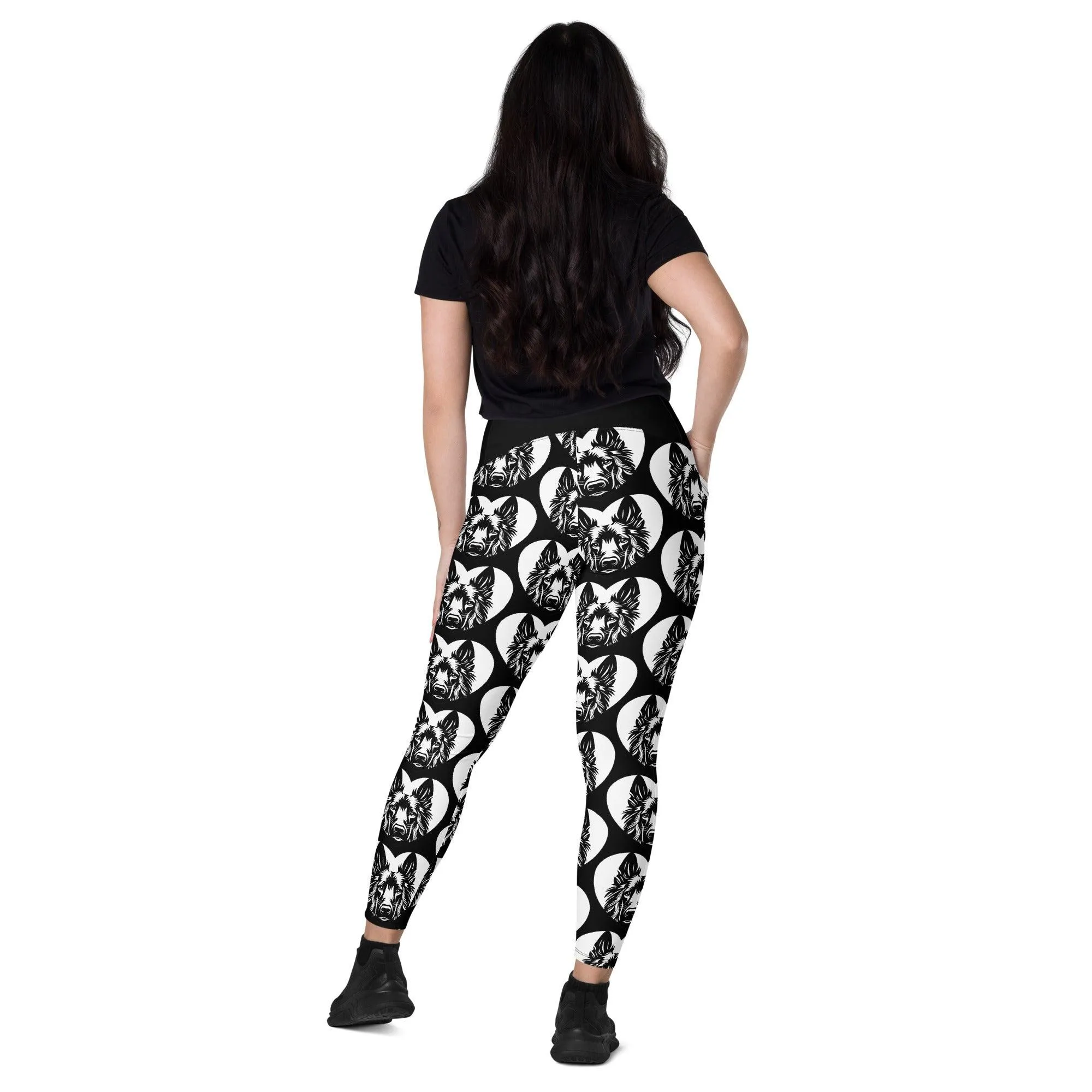 DOG BREED LEGGINGS with pockets - BELGIAN GROENENDAEL - HERTTAHOUND