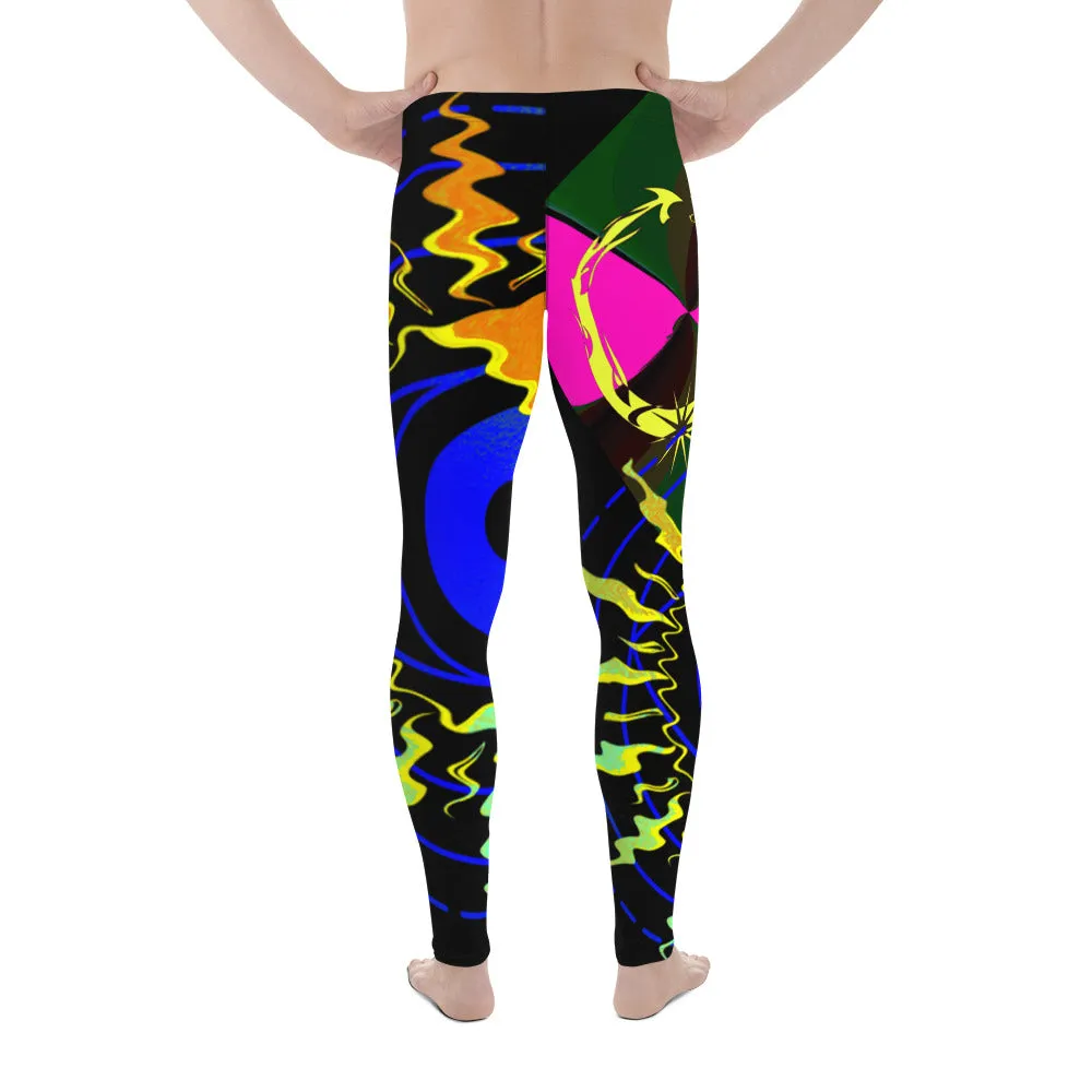 Electric Ecstatic Dance, Men's Dance Pants, Yoga, Gym Pants | Festival Clothing | Flow Wear, Men's Leggings