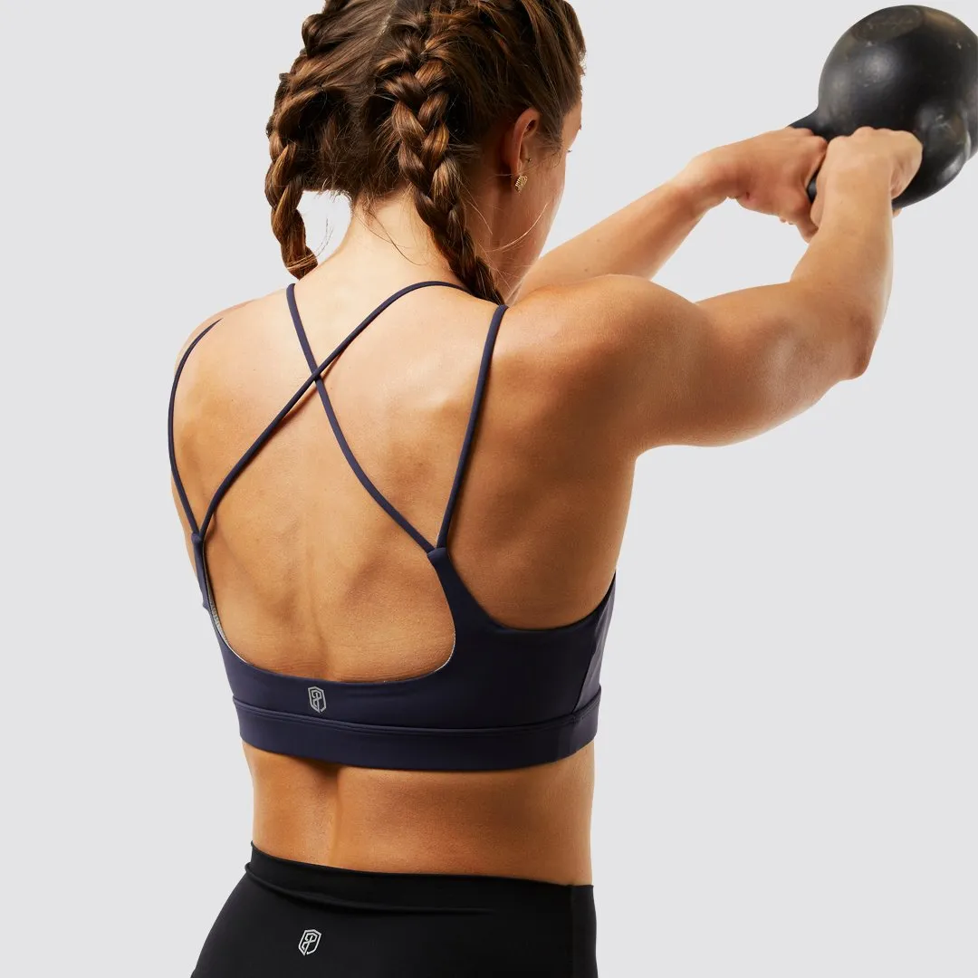 Exhale Sports Bra (Navy)