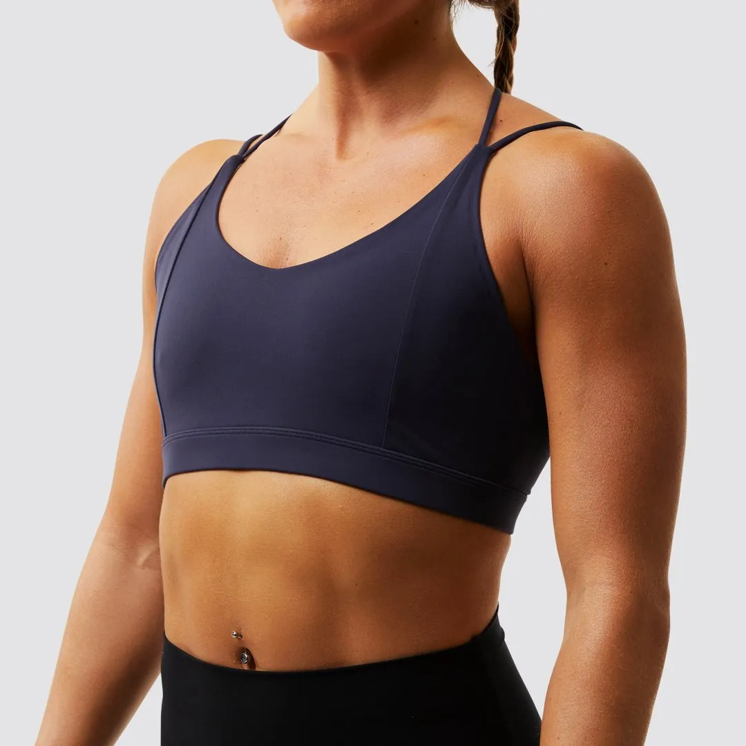 Exhale Sports Bra (Navy)