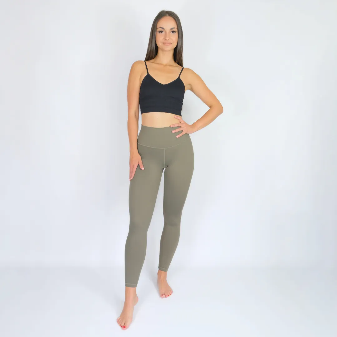 EXOPRO SPORT LEGGINGS OLIVE GREEN