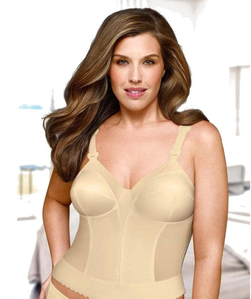 Exquisite Form Fully Back Close Longline Wire-Free Bra - Beige