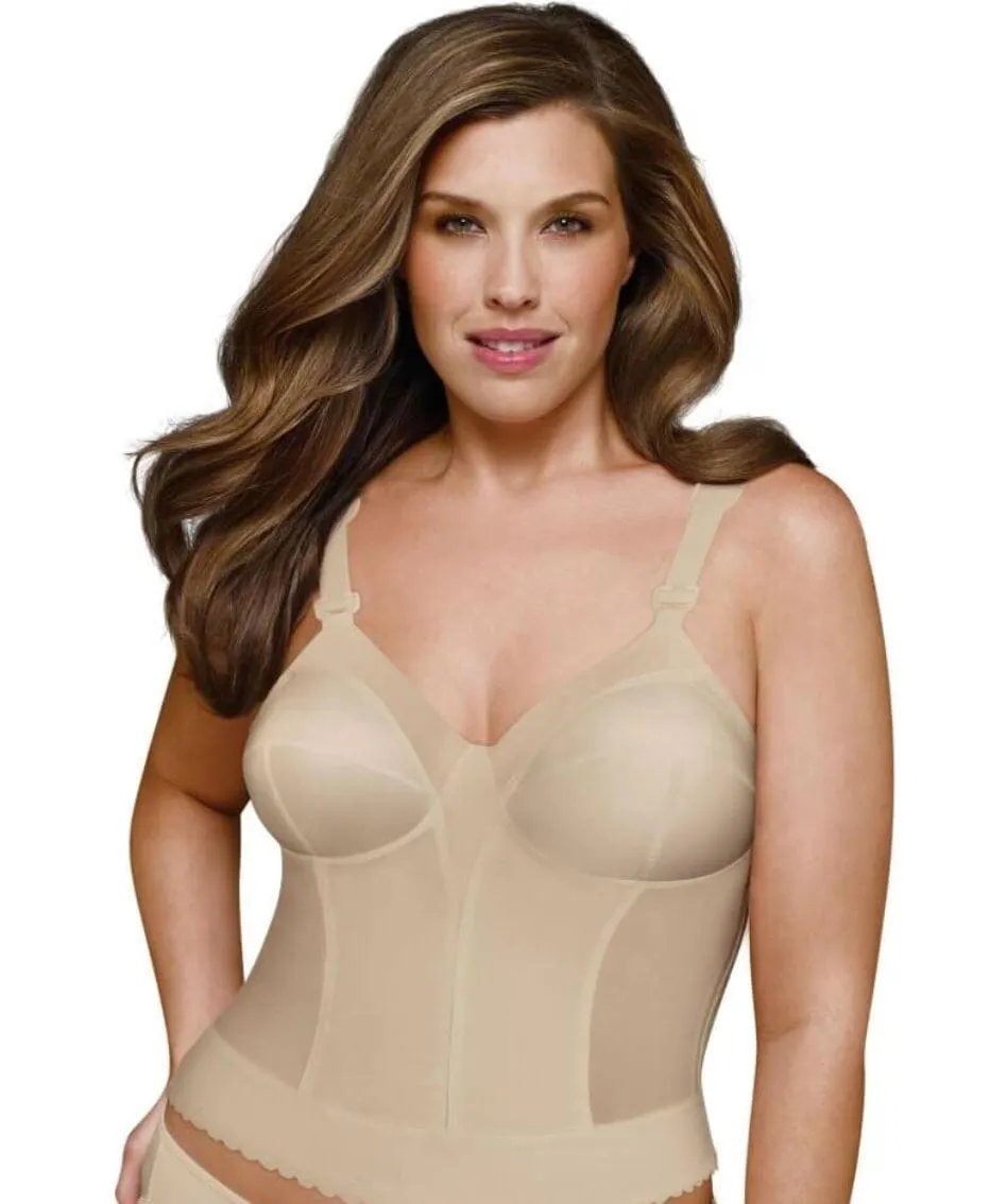 Exquisite Form Fully Back Close Longline Wire-Free Bra - Beige