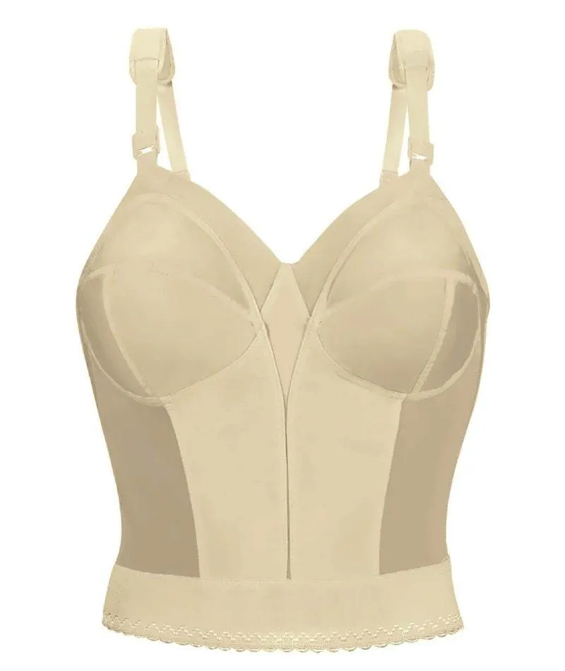 Exquisite Form Fully Back Close Longline Wire-Free Bra - Beige