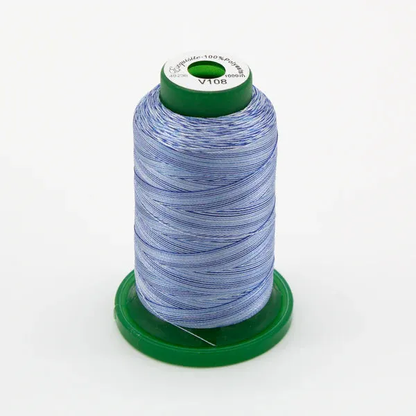 Exquisite Medley Variegated Thread - Denim Blues 1000M V108