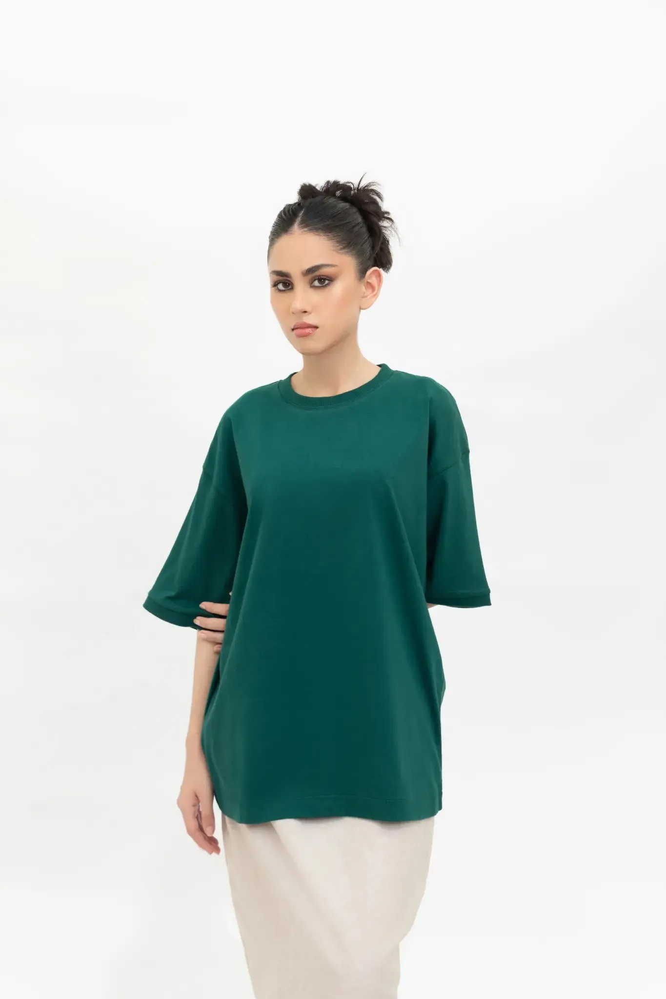 Forest Green Oversized Tee