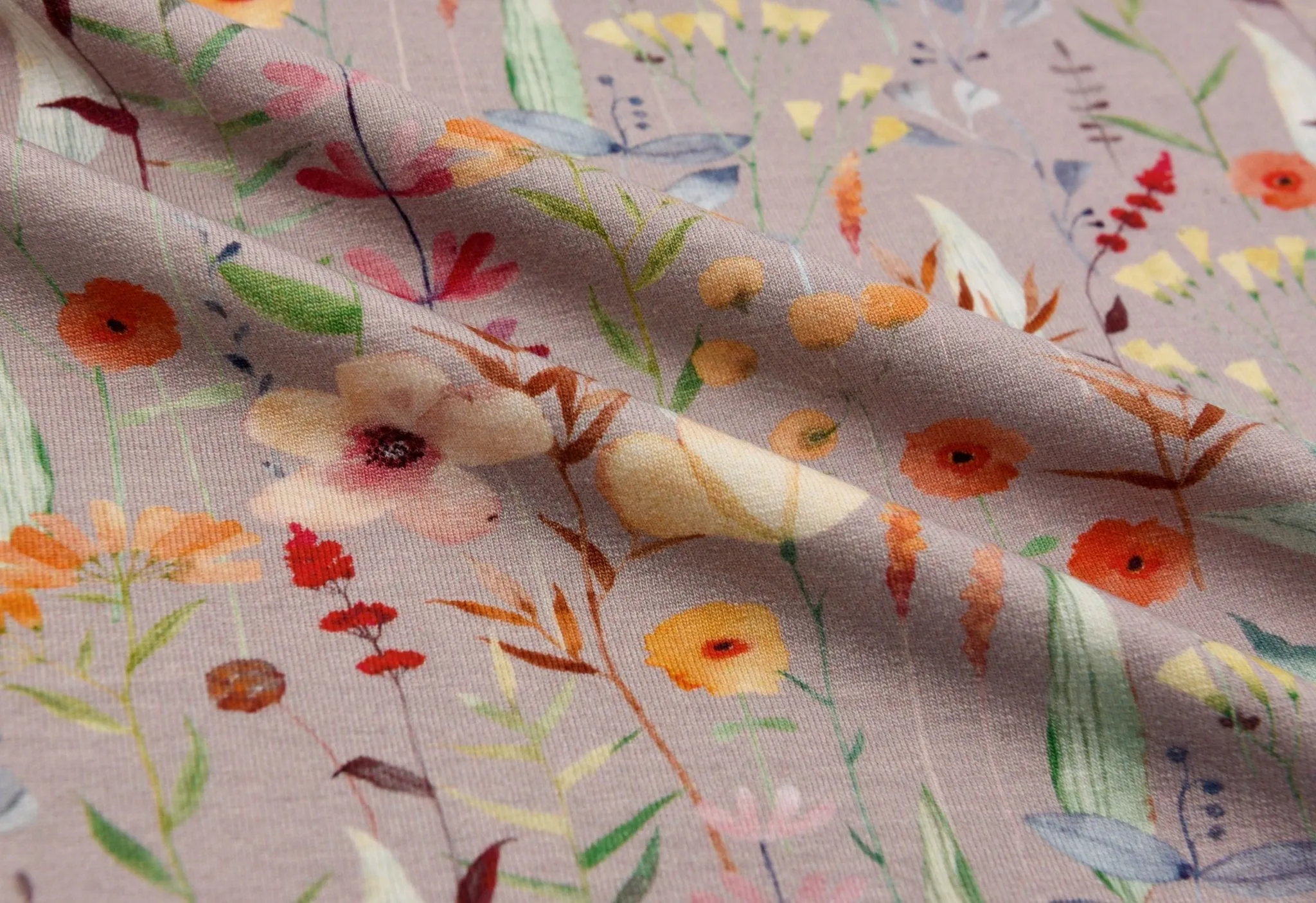 Garden Blossom  Viscose Spandex Jersey Fabric - 6454