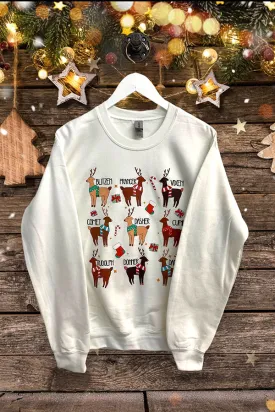 GILDAN SS DTF REINDEERS - WHITE