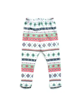 Girls Aztec Pastel Leggings