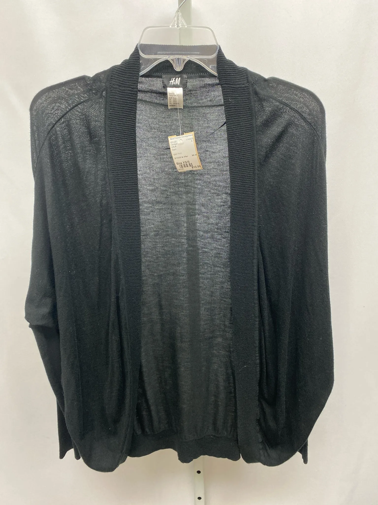 H & M Size XS/S Black Cardigan