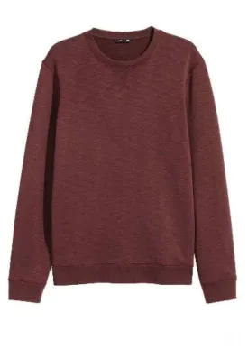 H&M Mens burgundy marl sweatshirt, M