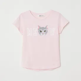 H&M MEOW Pink Top