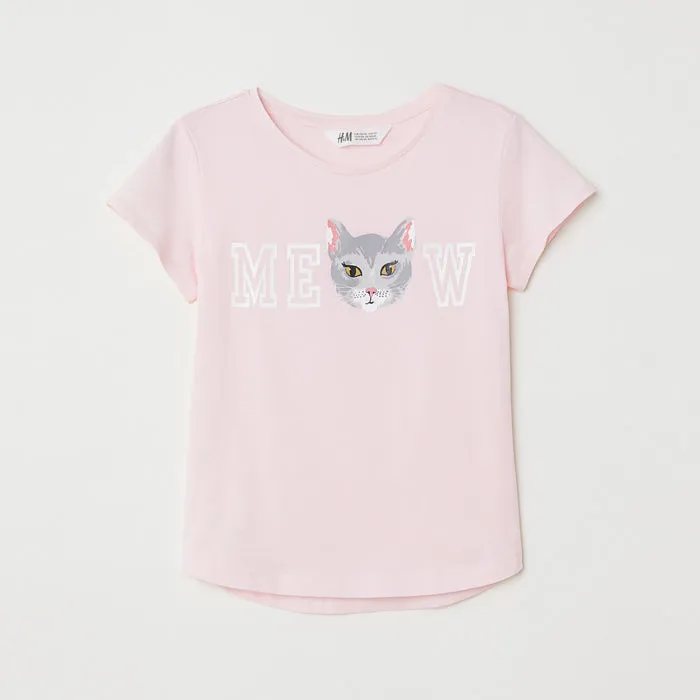 H&M MEOW Pink Top