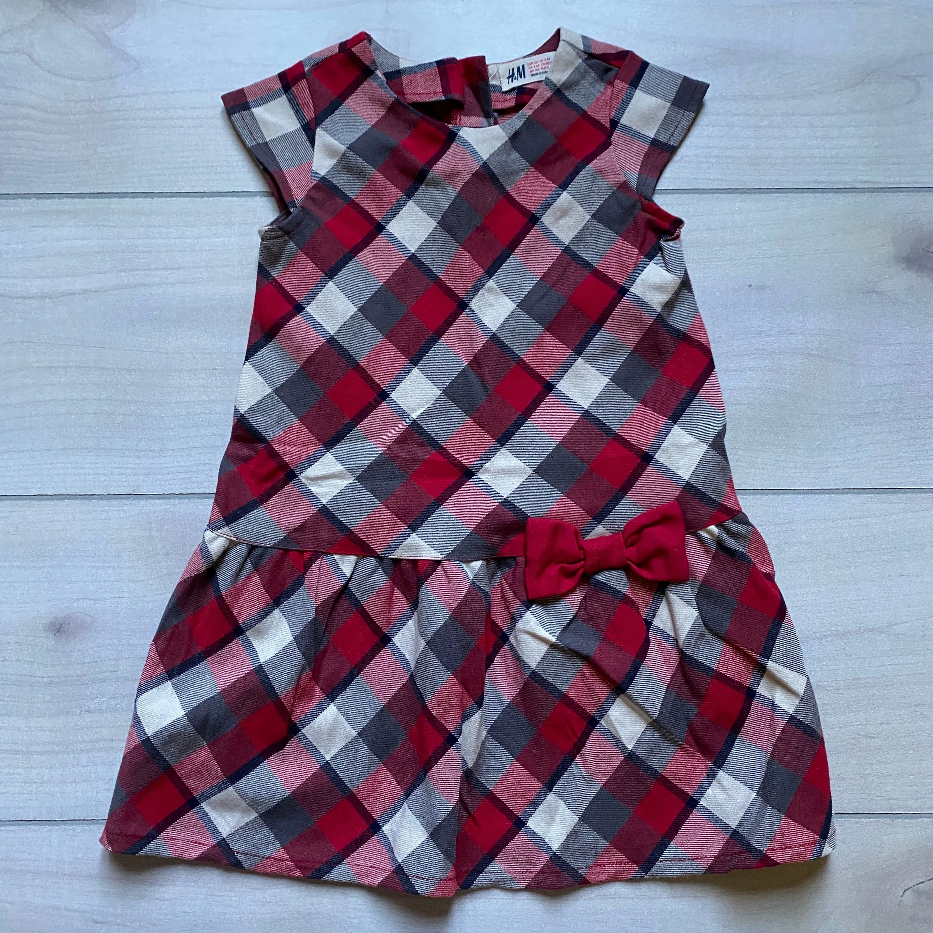 H&M Plaid Holiday Dress