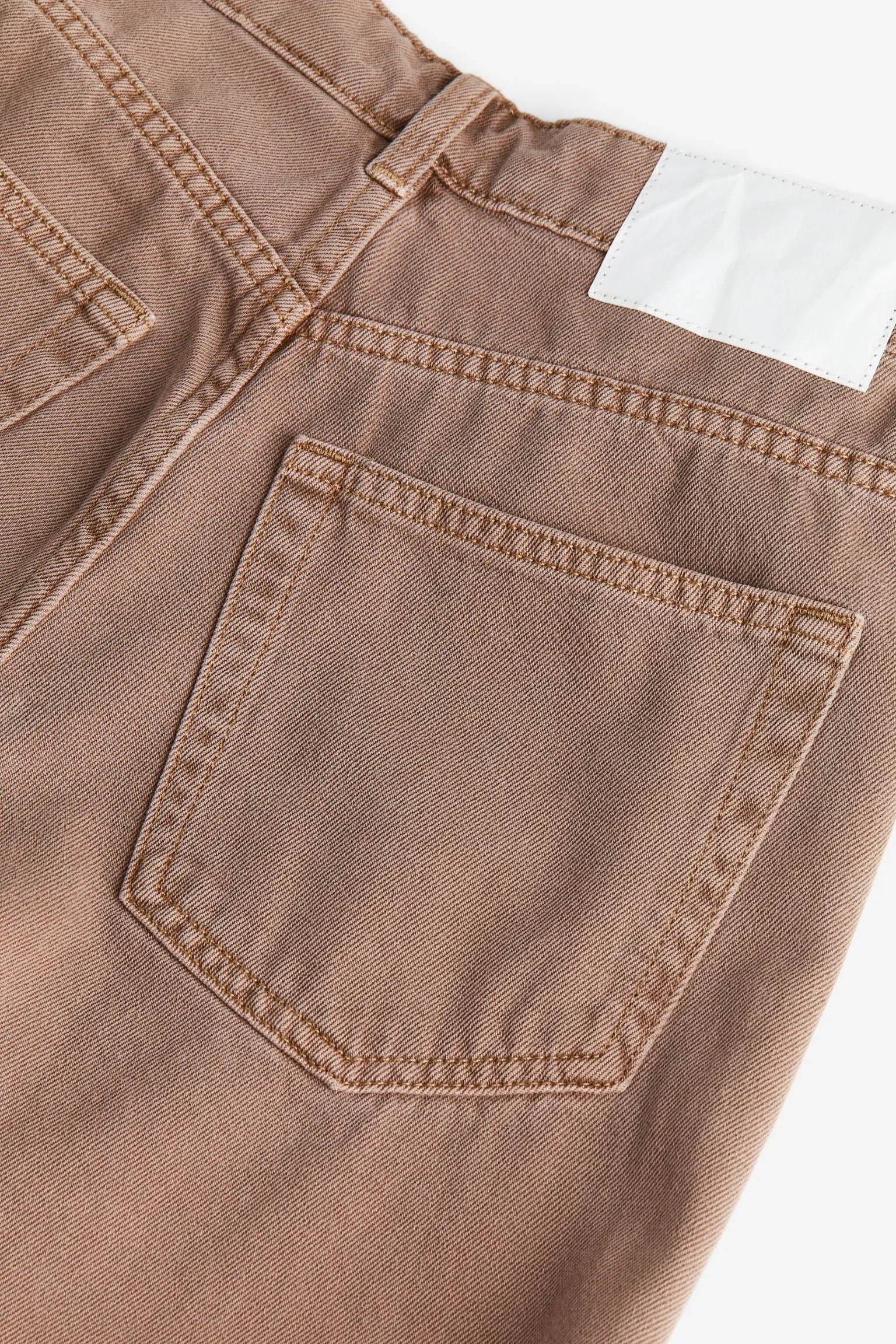 H&M Wide High Jeans, brown