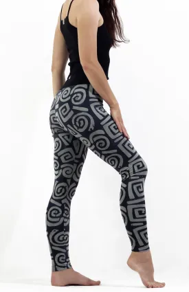 Hand Painted Leggings - Grey Mean