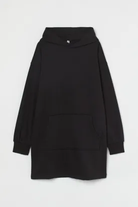 Hooded sweatshirt dress