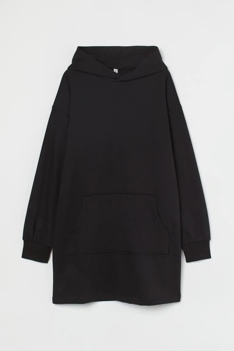 Hooded sweatshirt dress